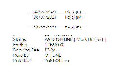 Paid Offline