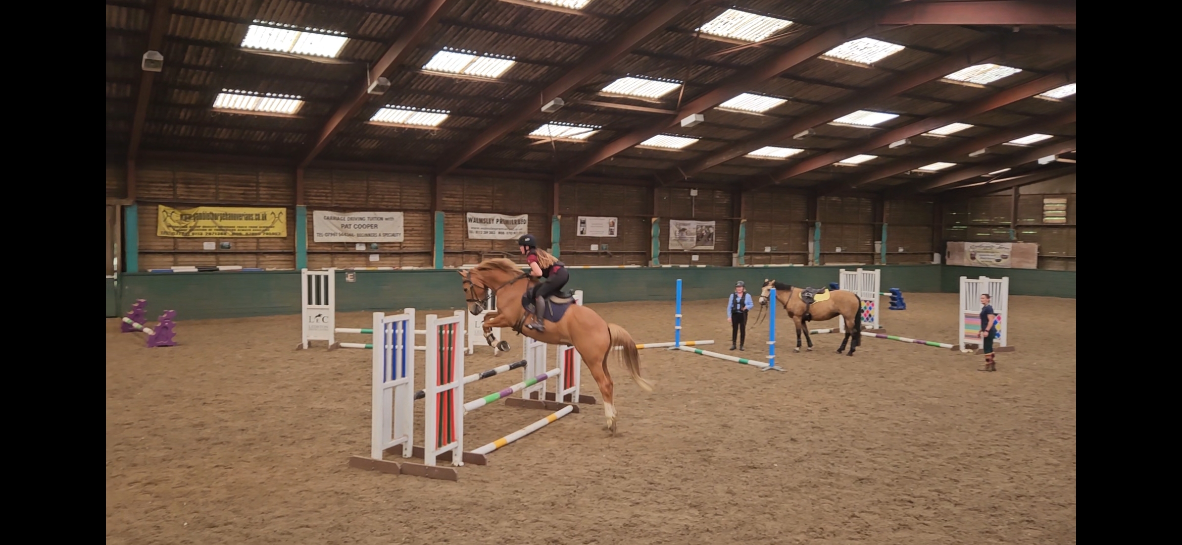 Horse Events UK Monday 31 July 2023 Gymnastic Jumping, Poles and Cavalettis Clinic Ledston Equestrian 